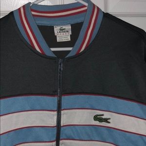Grey Lacoste track jacket
